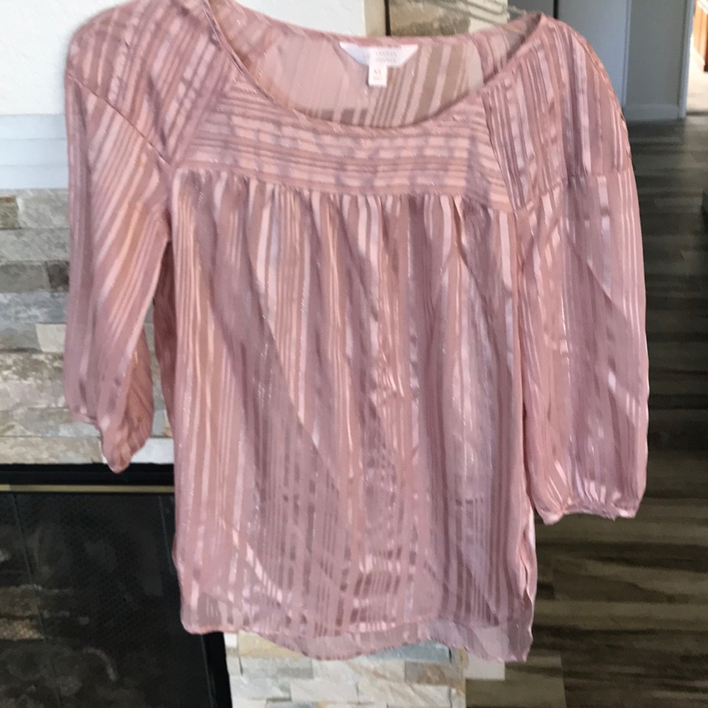 LAUREN CONRAD SILKY PINK TOP SIZE XS EXCELLENT CONDITION! NWOT